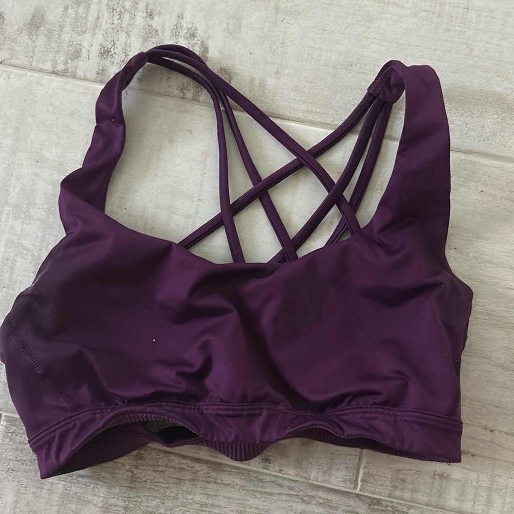 Purple Victoria secret sports bra